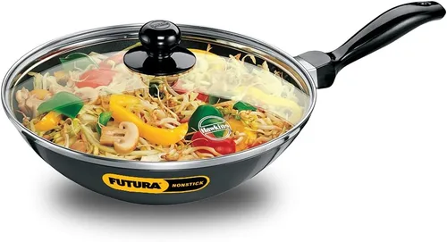 Miniatura 8 de Hawkins Futura - Sartén antiadherente para freír (2 L, 10.2 in, 0.128 in, con tapa SS), color negro