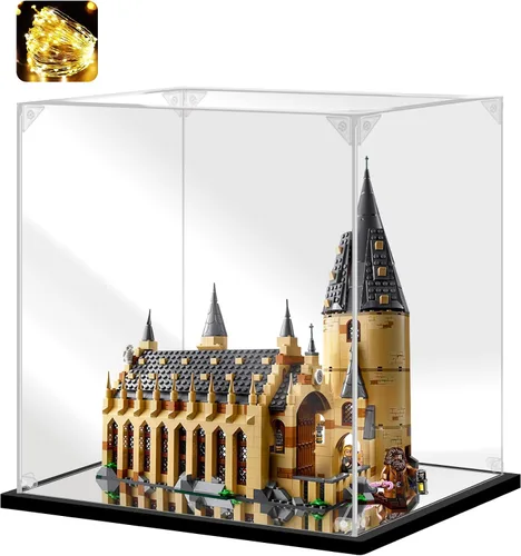 Miniatura 15 de Vitrina acrílica para coleccionables, caja de exhibición para ensamblar para Lego 75300 75304 75349, modelo de casco, caja acrílica transparente