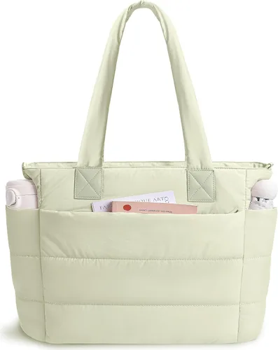 Miniatura 14 de Bolso de mano acolchado para mujer, bolso grande de enfermera, bolso de hombro con cremallera para trabajo y viajes