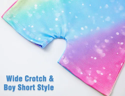 Miniatura 6 de TENVDA Gymnastics Leotards for Girls 2-12 Years Old Sparkly Multicolor Kids Tumbling Biketards Unitard