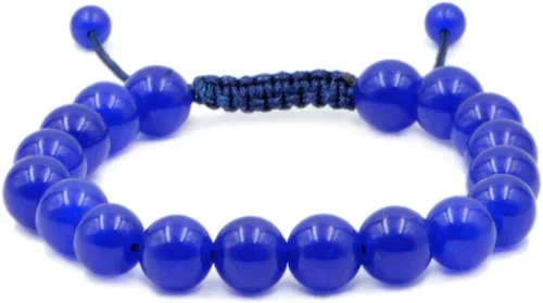 Miniatura 11 de AD Beads - Pulseras de gemas naturales de 0.39 pulgadas, cristales de sanación, macramé ajustable de 7 a 9 pulgadas