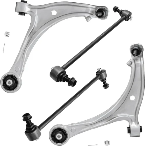 Miniatura 14 de Detroit Axle - Brazos de control superiores traseros para Chrysler 300 Dodge Challenger Charger Magnum, reemplazo del conjunto de brazos de control