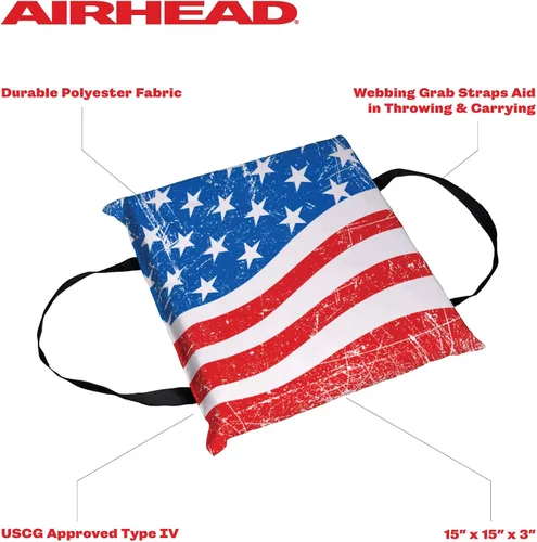 Miniatura 3 de Airhead Cojín lanzable tipo IV bandera estadounidense