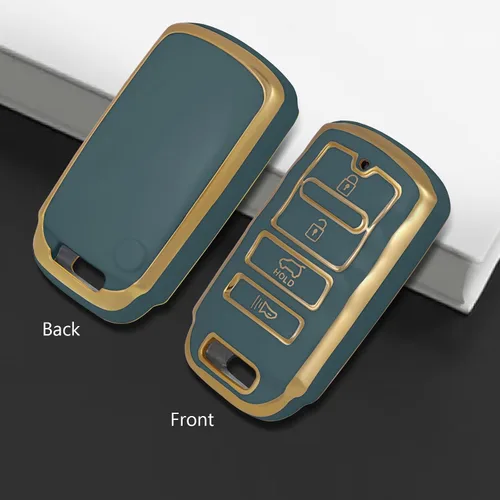 Miniatura 4 de Funda protectora de TPU para llavero inteligente compatible con Kia 2014-2019 Cadenza, 2015-2018 K900 K7 K9, 4 botones sin llave accesorios remotos