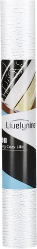 Miniatura 7 de Livelynine 15.8x197 Papel de Contacto Cocodrilo Blanco para Despegar y Pegar Papel Pintado para Gabinetes Papel Pintado de Falso Cuero Extraíble