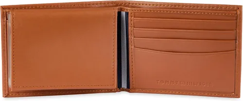 Miniatura 81 de Tommy Hilfiger Cartera de piel auténtica para hombre con ventana de identificación y múltiples ranuras para tarjetas
