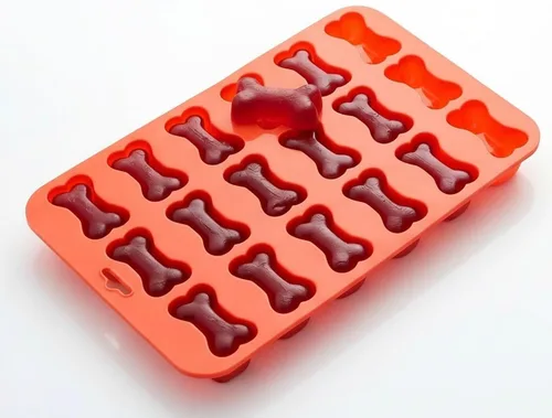 Miniatura 4 de Paquete de 2 moldes de silicona para huesos de perro, mini molde reutilizable para golosinas caseras para perros, chocolate, dulces, gomitas