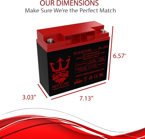 Miniatura 6 de Reemplazo de la batería del gel de 12V 22AH para Jump N Carry JNC105, JNC110, JNC1224 Producto