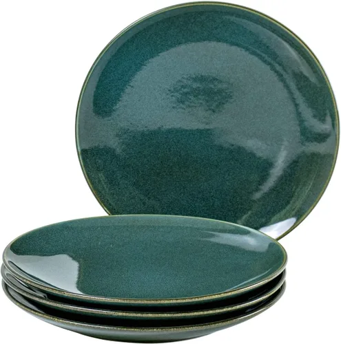 Miniatura 10 de UNICASA Juego de 4 platos de cerámica para postre, platos reactivos de 8 pulgadas para aperitivos, aperitivos, ensaladas, platos para servir, aptos