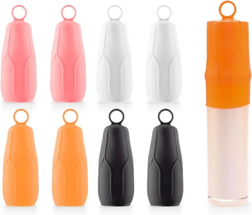 Fundas elásticas para viajes a prueba de fugas, fundas de botellas de silicona para viajes, accesorios para mujeres y hombres para equipaje, funda a