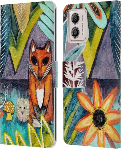 Miniatura 12 de Head Case Designs Officially Licensed Wyanne Blue Watercolour Bear Animals 2 Leather Book Wallet Case Cover Compatible with Motorola Moto G53 5G