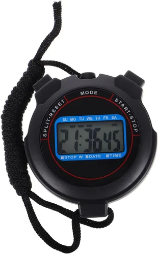 Cronómetro deportivo digital con pantalla grande para entrenadores, funcionamiento silencioso, ligero, diseño portátil para natación, correr, yoga,