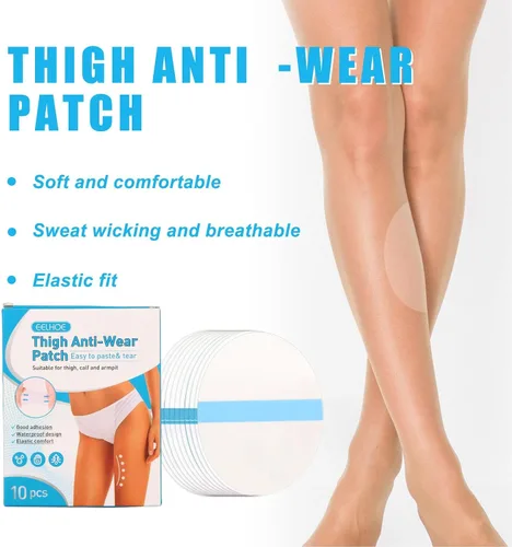 Miniatura 3 de 30 almohadillas antifricción para muslos, parche antirozaduras, parche antidesgaste para muslos, cinta corporal para muslos para mujer, almohadillas