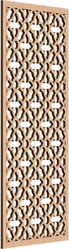 Miniatura 123 de Madison Paneles de pared decorativos de madera con calado, 9 3/8 pulgadas de ancho x 24 3/8 pulgadas de alto x 3/8 de alto, roble rojo rojo (Red Oak)