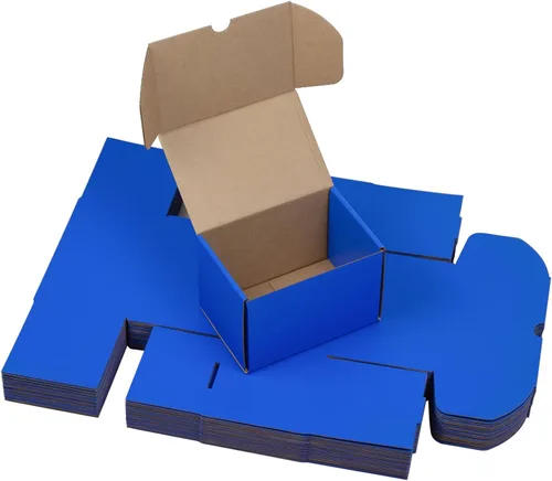 Miniatura 7 de Juego de 25 cajas de envío de 6 x 4 x 4 pulgadas, cajas de cartón corrugado marrón para embalaje de pequeñas empresas