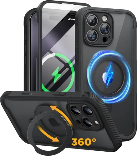 Miniatura 236 de Miracase Funda para iPhone 13 de 6.1 pulgadas, [sin burbujas] funda de teléfono de cuerpo completo con pantalla de vidrio completa integrada, sin