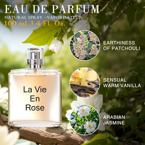 Miniatura 5 de Hybrid & Company Mujer 4 unids Black Opinion La Vie En Rose Paris Para Su Primavera Floración Perfume Natural Spray Fresco Fragancia
