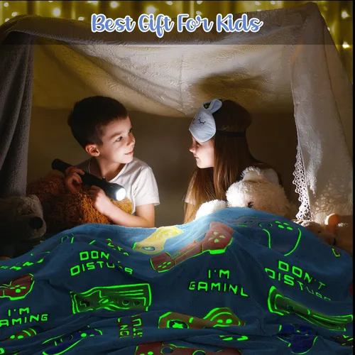 Miniatura 5 de Levens Manta Luminosa para Jugar en la Oscuridad para Niños - Regalos de Navidad, Pascua y San Valentín, Juguetes para Adolescentes, Accesorios