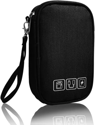 Organizador Electrónico Bolsa Organizador de Cables Organizador de Cables de Viaje Estuche Bolsa Funda de Transporte Portátil para Cargador Disco