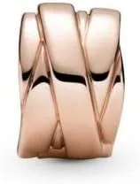 Miniatura 2 de PANDORA Colgante de clip de cintas pulidas, Pandora Rose - 789502C00