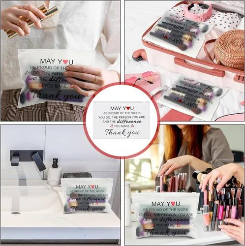 Miniatura 5 de Sweetude 150 bolsas de maquillaje, regalos para el día de la madre, regalos inspiradores a granel para mujeres, bolsa de cosméticos de EVA, recuerdo