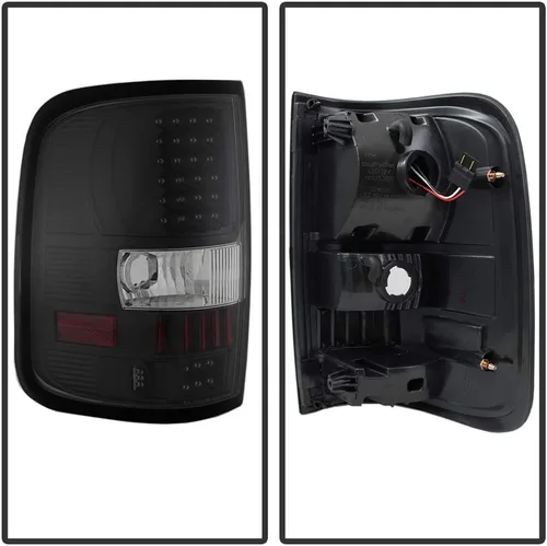 Miniatura 2 de AKKON - Para Ford F150 F-150 Camioneta Pickup Styleside Modelo 2004-2008, Faros Traseros LED Negros, Lámparas de Reemplazo de Freno Carcasa negra