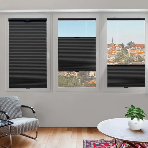 Miniatura 46 de Tonature Persianas Celulares de Tamaño Personalizado para Ventanas Cortinas Blackout sin Cordón Persianas Enrollables Protección UV Aislamiento