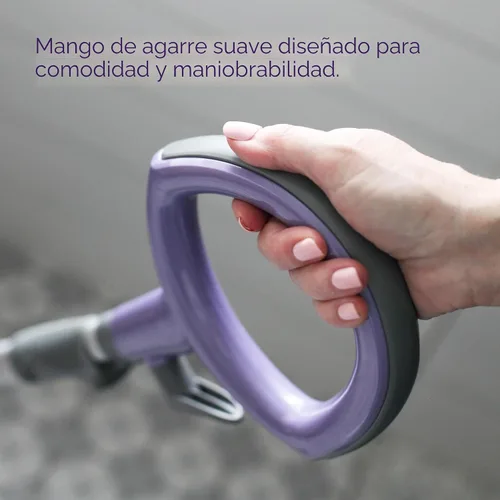 Miniatura 8 de Shark Mopa de vapor con 2 almohadillas lavables de doble cara, desinfectante de vapor, dirección giratoria, ligera, limpiador de vapor para suelos