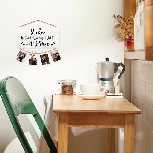 Miniatura 3 de Marco de fotos de regalo de caballos para pared, regalo de caballos para mujeres, hombres, amantes de los caballos, caballos jinete, regalos