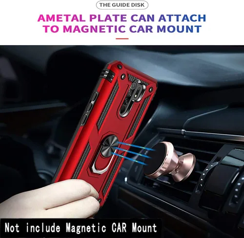 Miniatura 6 de Funda para Xiaomi Redmi 9 de 6.53 pulgadas con protector de pantalla de vidrio templado [2 unidades], híbrida resistente de doble capa