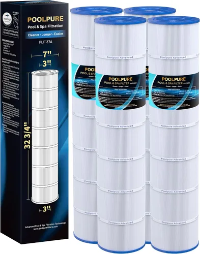 POOLPURE El filtro de piscina PLF137A reemplaza a PA137, Unicel C-7490, Filbur FC-1297, FC-6455, Hayward CX1380-RE, C-5500, C5520, SD-00368,
