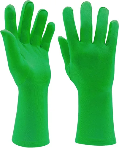 Miniatura 2 de Aniler Guantes de elastano hasta la muñeca para hombres y mujeres, para bodas, fiestas, Navidad, disfraces, fiestas, bailes