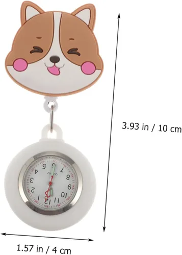 Miniatura 8 de NOLITOY 2 pcs Nurse Pocket Watch Hanging Nurse Watch Pocket Watches for Men Animal Nurse Watch Nurse Watches for Women Clip Nurse Watch Vet tech fob
