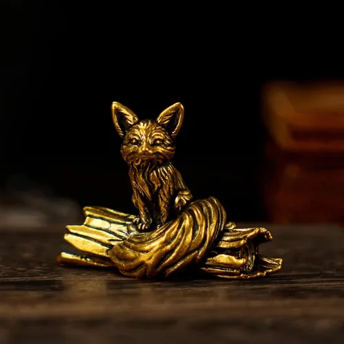 Miniatura 8 de CHOVY Figura de robot de latón antiguo, decoración retro de latón macizo pesado, escultura de arte biomecánica para coleccionistas, regalo Steampunk