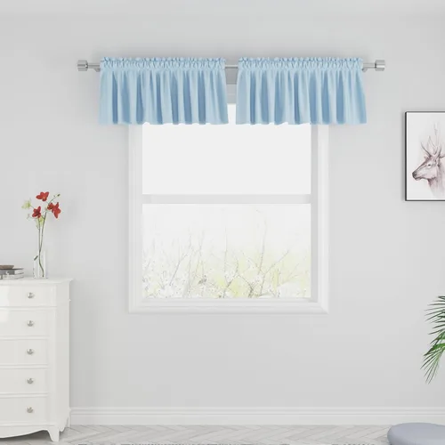 Miniatura 83 de UPOPO Cortinas de Niveles Beige Sobre Fregadero con Textura de Lino para Ventana de Cocina de 16 Pulgadas de Largo Caravana Privacidad Pequeñas