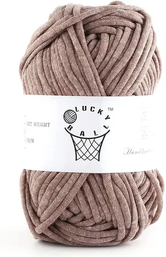 Miniatura 20 de Hilo de 100g para Ganchillo y Tejer, 66 yardas/60m de Hilo de Algodón para Principiantes, Hilo de Mezcla de Acrílico Algodón-Nylon para Kit de Blanco