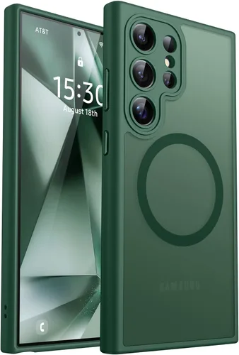 Miniatura 45 de CANSHN Funda diseñada para Samsung Galaxy A16-5G [protección completa de la cámara] [compatible con Magsafe] funda protectora trasera translúcida