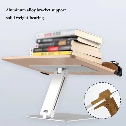 Miniatura 4 de GIZNXBA Soporte de libro para lectura de altura ajustable con clip de papel, soporte plegable manos libres, soporte de libro de texto para lectura