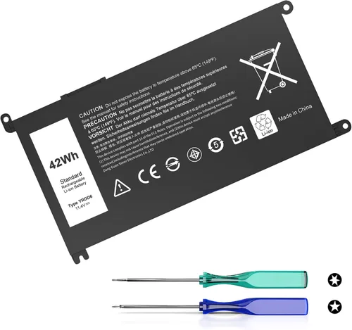 Batería YRDD6 de 42 Wh compatible con Dell Inspiron 14 15 3000 5000 3493 3582 3583 3584 3593 3793 5480 5481 5482 5485 5490 5491 5493 5581 5585 5590