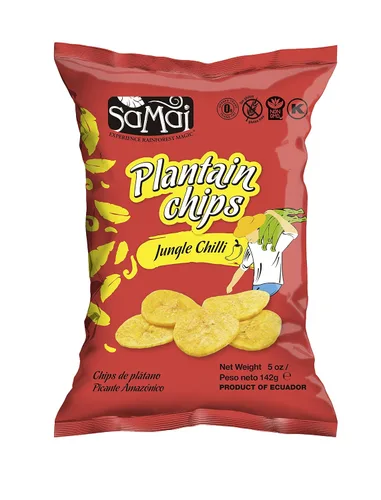 Miniatura 17 de SAMAI Chips de plátano de chile de 2.65 onzas, paquete de 15 unidades, totalmente naturales, sin OMG, sin gluten y Kosher