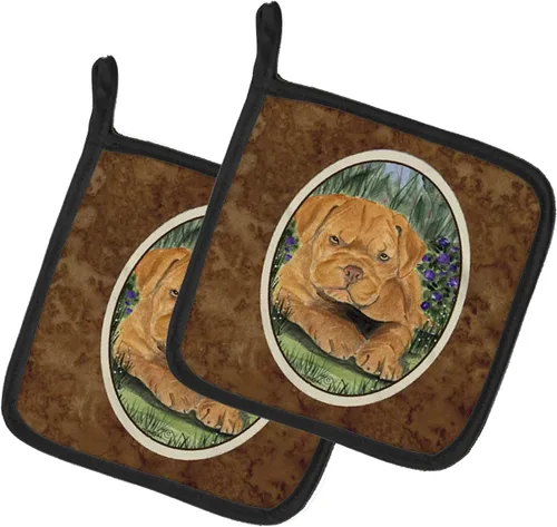 Miniatura 288 de Caroline's Treasures SS8617PTHD - Juego de soportes para ollas de cocina resistentes al calor, almohadillas calientes para horno para cocinar, Husky