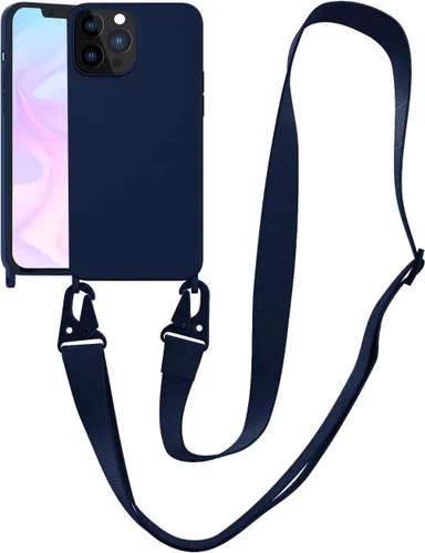 Miniatura 50 de Funda compatible con iPhone 13 con correa, funda cruzada para iPhone con cordón, ajustable, a prueba de golpes, protección contra caídas, funda