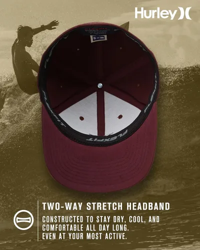 Miniatura 115 de Hurley Gorra de béisbol para hombre - Flexfit - Gorras de béisbol ajustadas para hombre (tamaños: S-XL)