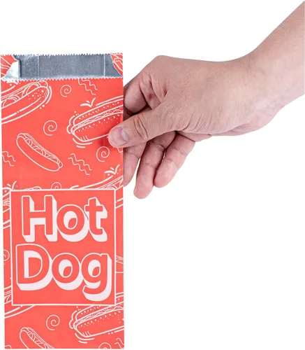 Miniatura 9 de Restaurantware -Bag Tek - Bolsas de comida forradas con papel de aluminio de 3.7 x 1.2 x 9.1 pulgadas, 100 envoltorios desechables para perros