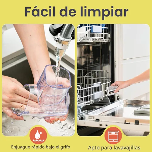 Miniatura 8 de Rallador de queso, manivela de mano, trituradora de queso rotativa con 3 cuchillas intercambiables para triturar y rebanar gruesos, fina base