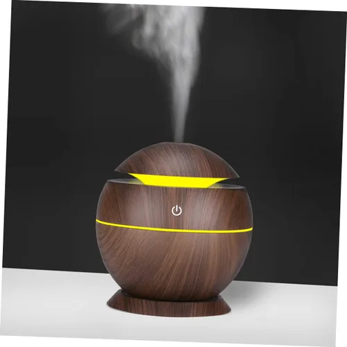 Miniatura 4 de FRCOLOR Mini humidificador de aire Difusor de agua alimentado por USB con iluminación para oficina en casa, funcionamiento silencioso, diseño