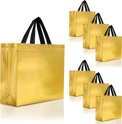 Miniatura 28 de Nush Nush - Bolsas de regalo reutilizables azul aguamarina a granel (azul aguamarina - Tamaño mediano - Juego de 30)