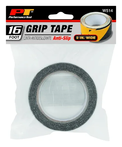 Miniatura 4 de Performance Tool W514 - Cinta de agarre negra y amarilla de 2 pulgadas x 16 pies, cinta antideslizante resistente para escaleras, seguridad