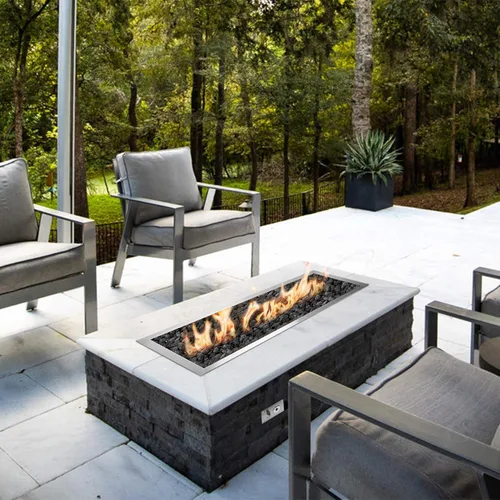Miniatura 6 de Stanbroil Quemador Rectangular de 36 x 12 Pulgadas para Hoguera con Sartén de Inclusión, Inserto de Fuego a Gas para Mesa de Hoguera DIY, Acero