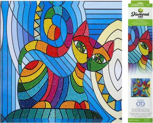 Miniatura 19 de Diamond Art by Leisure Arts Kit DMA 12x12 IntermediateBlue Bird